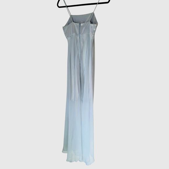 Vintage Y2K Baby Blue Overlay Slip Dress Small Ethereal Princess Elegant Softie - Picture 2 of 8
